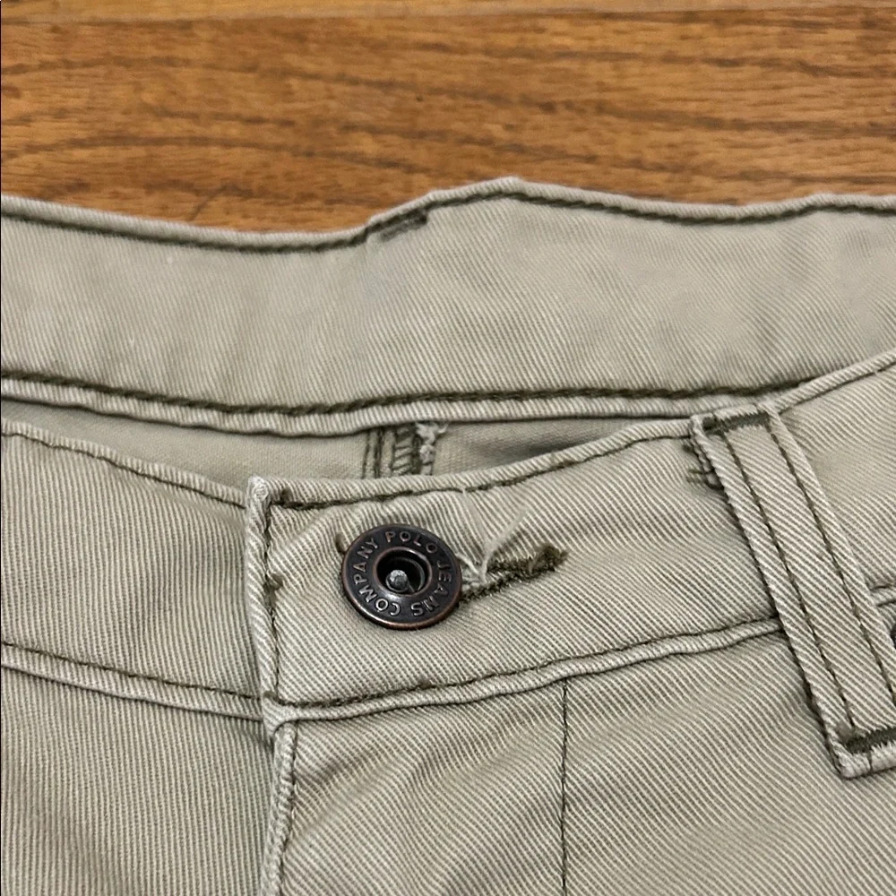 Vintage Polo Jeans Co Freighter Cargo Shorts Men’s 30 Leather Buckle Y2K Hiking